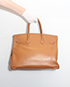 Birkin 35 Courchevel Leather in Gold, back view